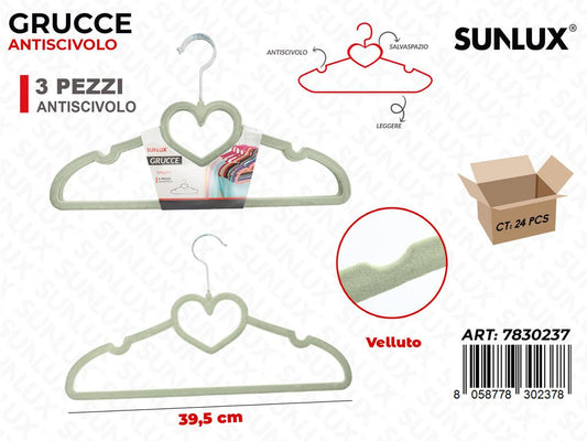 Sunlux Grucce Antiscivolo Ass. 3PCS 39.5CM