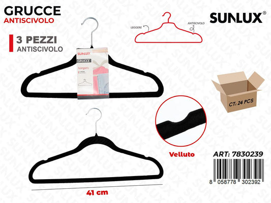 Sunlux Grucce Antiscivolo Ass. 3PCS 41CM