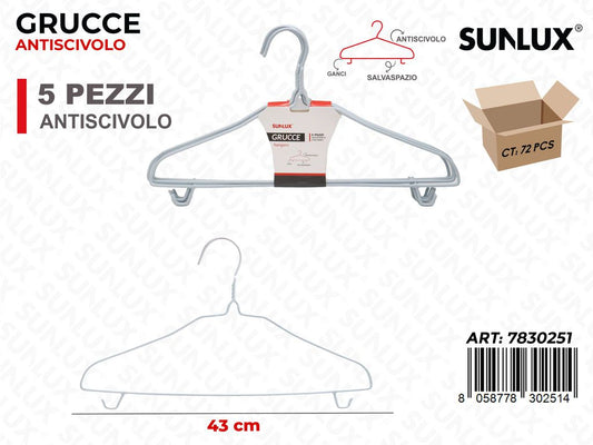 Sunlux Grucce Antiscivolo 5PCS 43CM