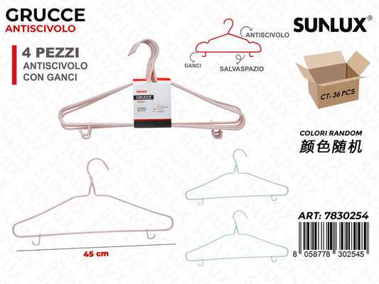 Sunlux Grucce Antiscivolo Ass. 4PCS 45CM