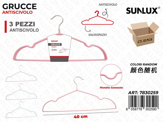 Sunlux Grucce Antiscivolo Ass. 3PCS 40CM