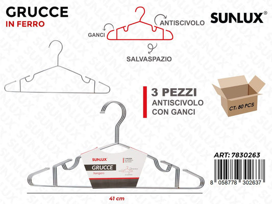 GRUCCE ANTISCIVOLO FERRO 3PCS 41CM