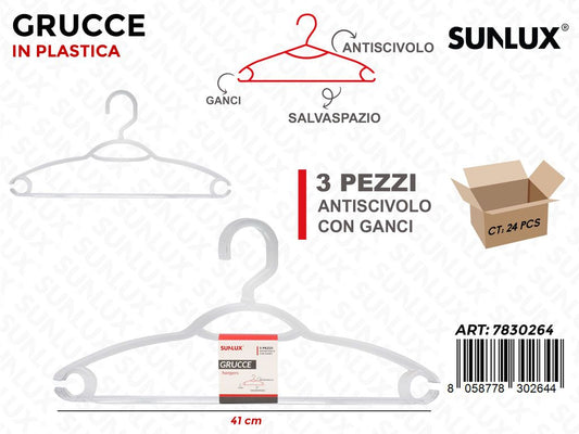 Sunlux Grucce Antiscivolo Pp 3PCS 41CM