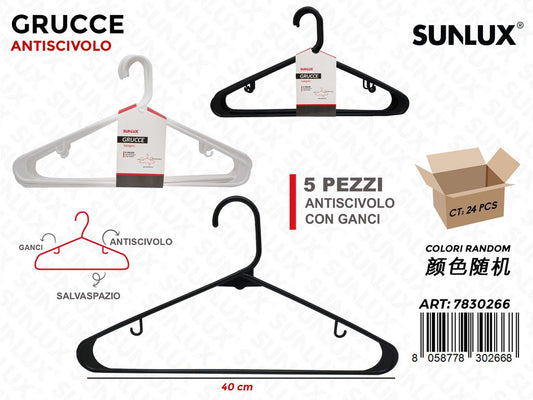Sunlux Grucce Antiscivolo Pp Ass. 5PCS 40CM