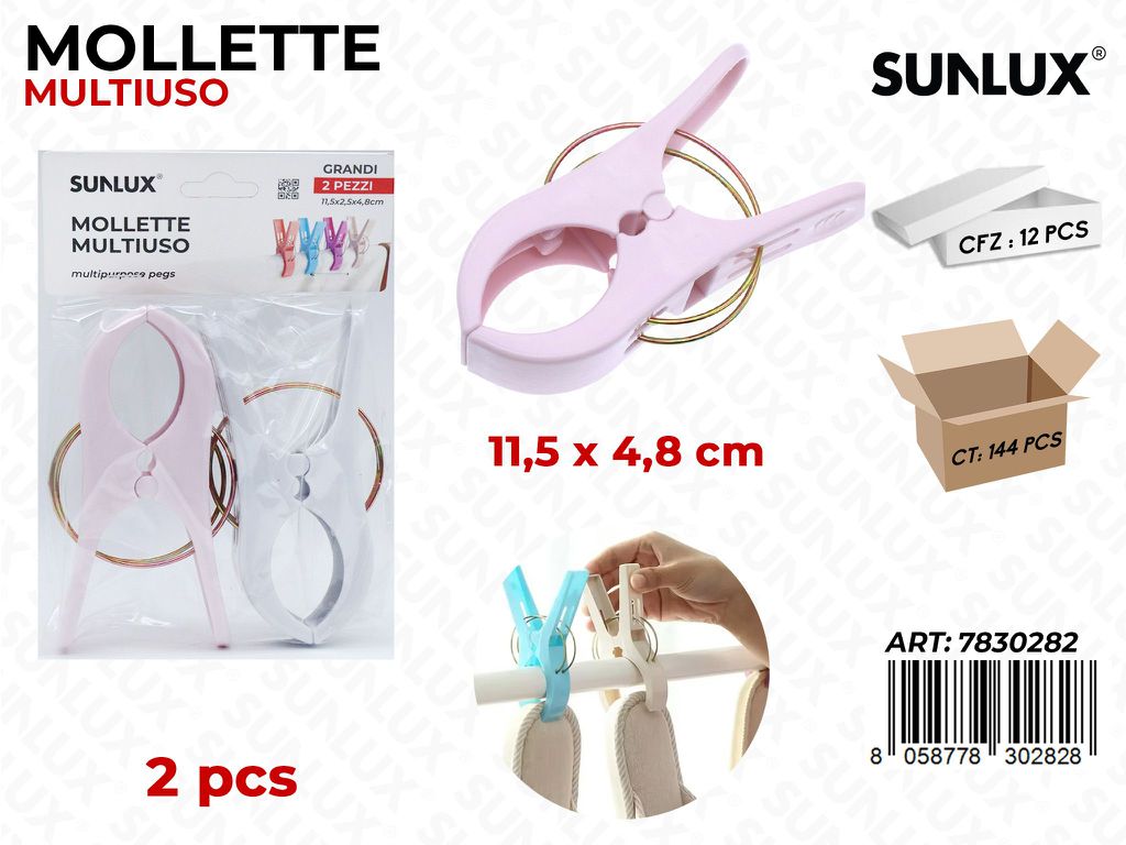 Sunlux Mollette Multiuso Ass. 2PCS 11.5*4.8CM