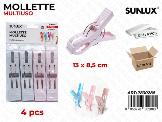 Sunlux Mollette Multiuso Ass. 4PCS 13*8.5CM
