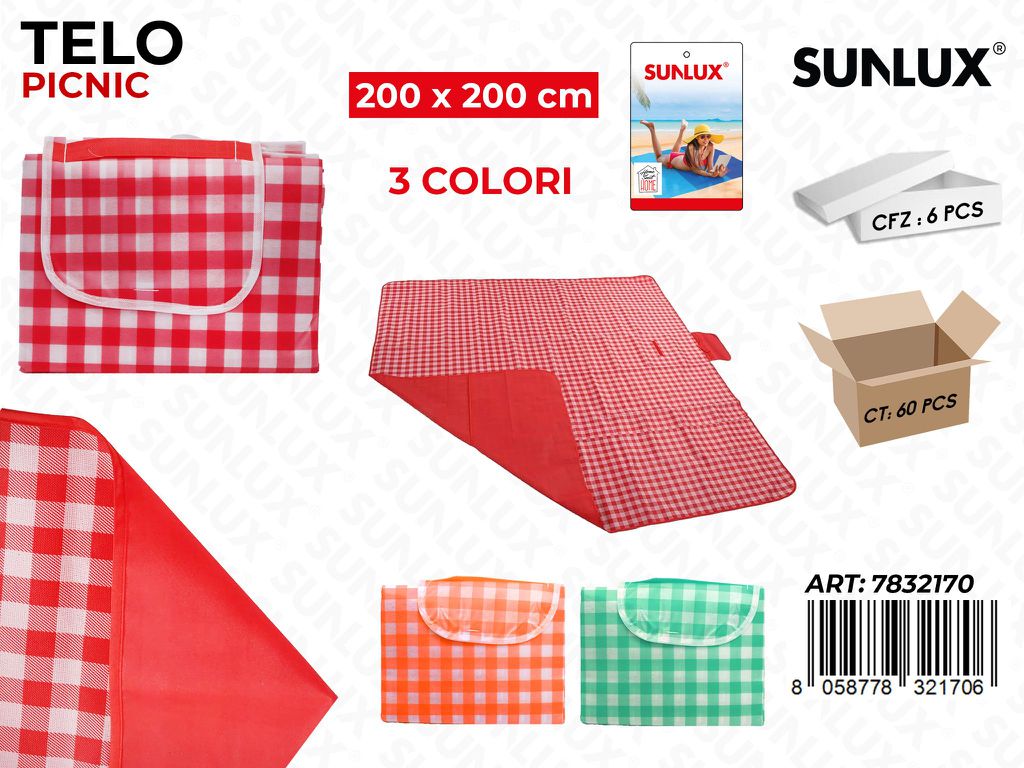 Sunlux Telo Picnic Ass. 200*200CM