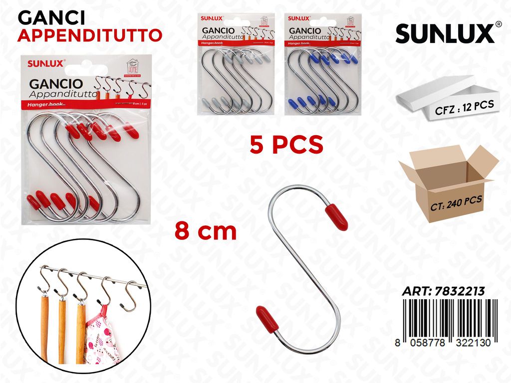 Ganci a S Appenditutto 5PCS 8CM