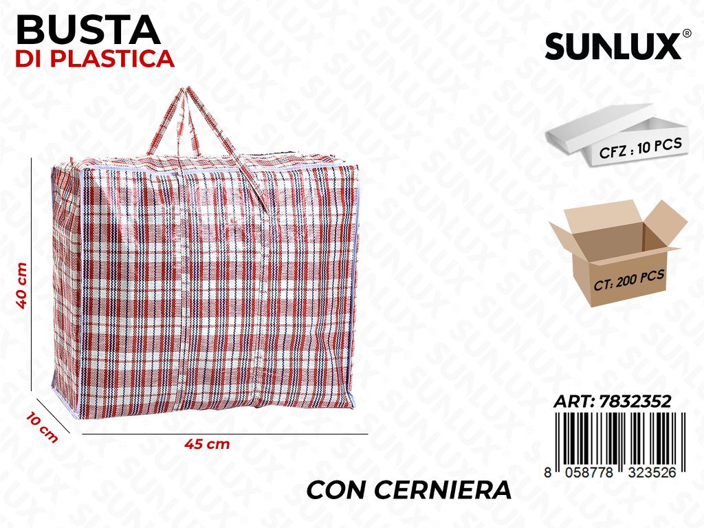 Busta di Plastica Rossa 45*40*10CM
