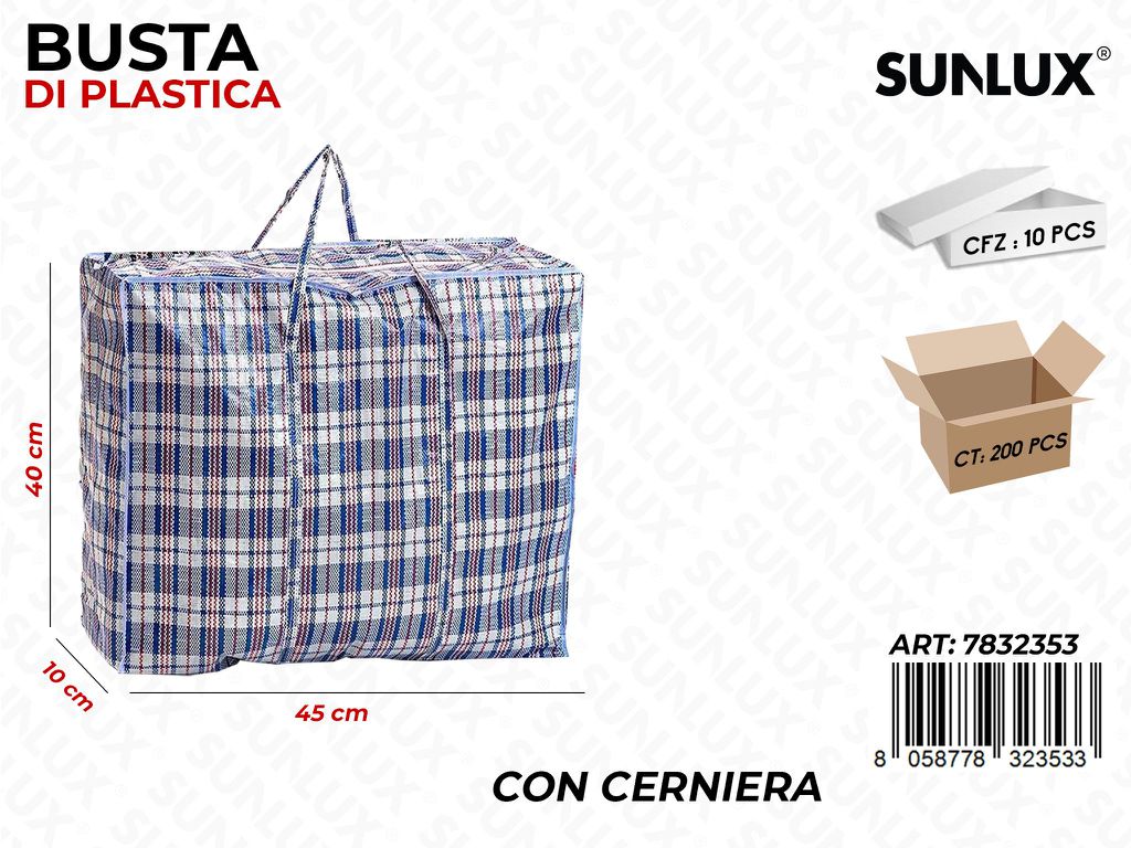 Busta di Plastica Blu 45*40*10CM
