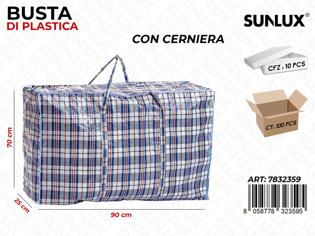 Busta di Plastica Blu 90*70*25CM