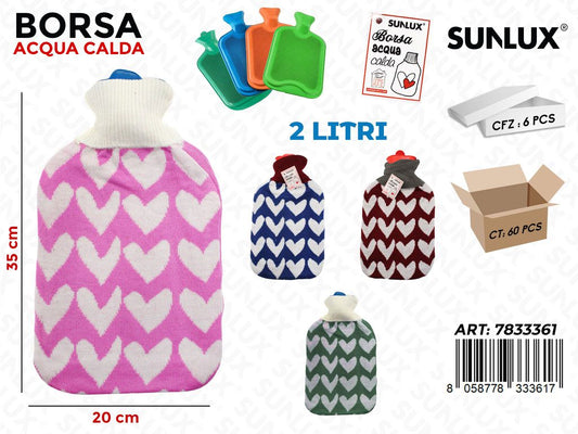 Sunlux Borsa Acqua Calda Ass. 2LT 20*35CM