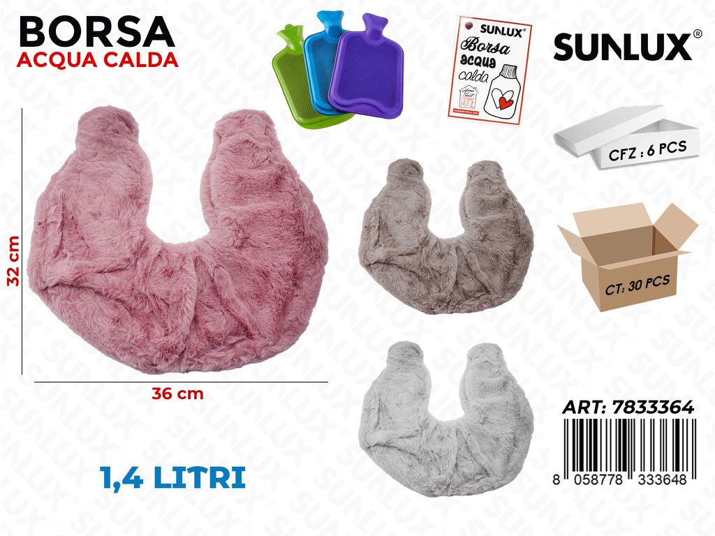 Sunlux Borsa Acqua Calda Ass. 1.4LT 36*32CM