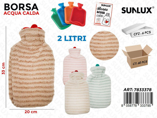 Sunlux Borsa Acqua Calda Ass. 2LT 20*33CM