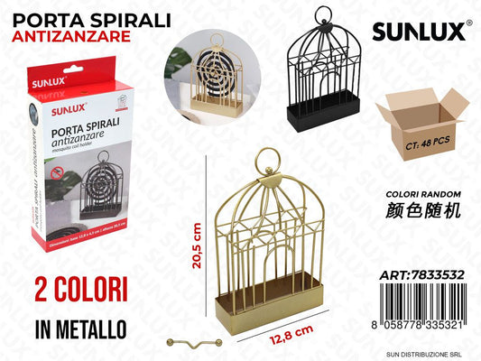 Porta Spirali Antizanzare in Metallo 12.8*20.5CM