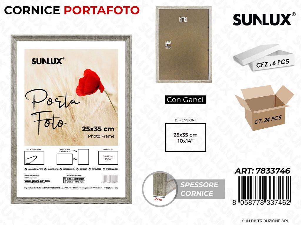 Cornice c/ Ganci 25*35CM 10*14
