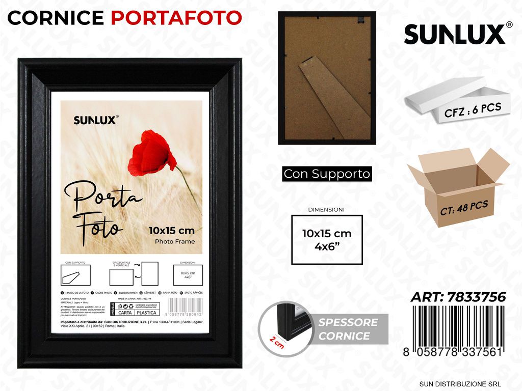 Cornice c/ Supporto 10*15CM 4*6