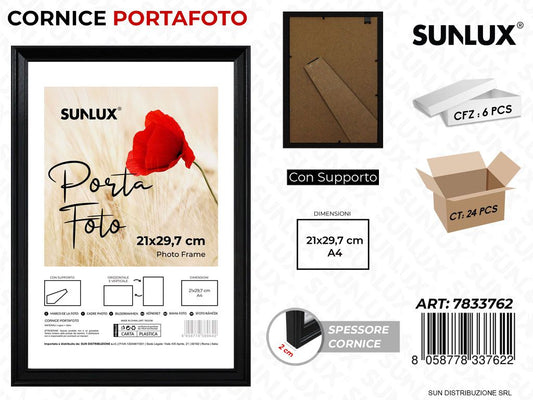 Cornice c/ Supporto 21*29.7CM A4