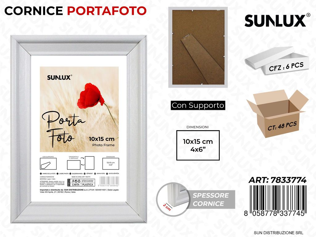 Cornice c/ Supporto 10*15CM 4*6