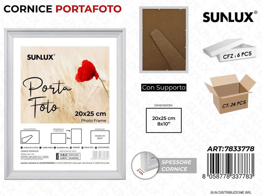Cornice c/ Supporto 20*25CM 8*10