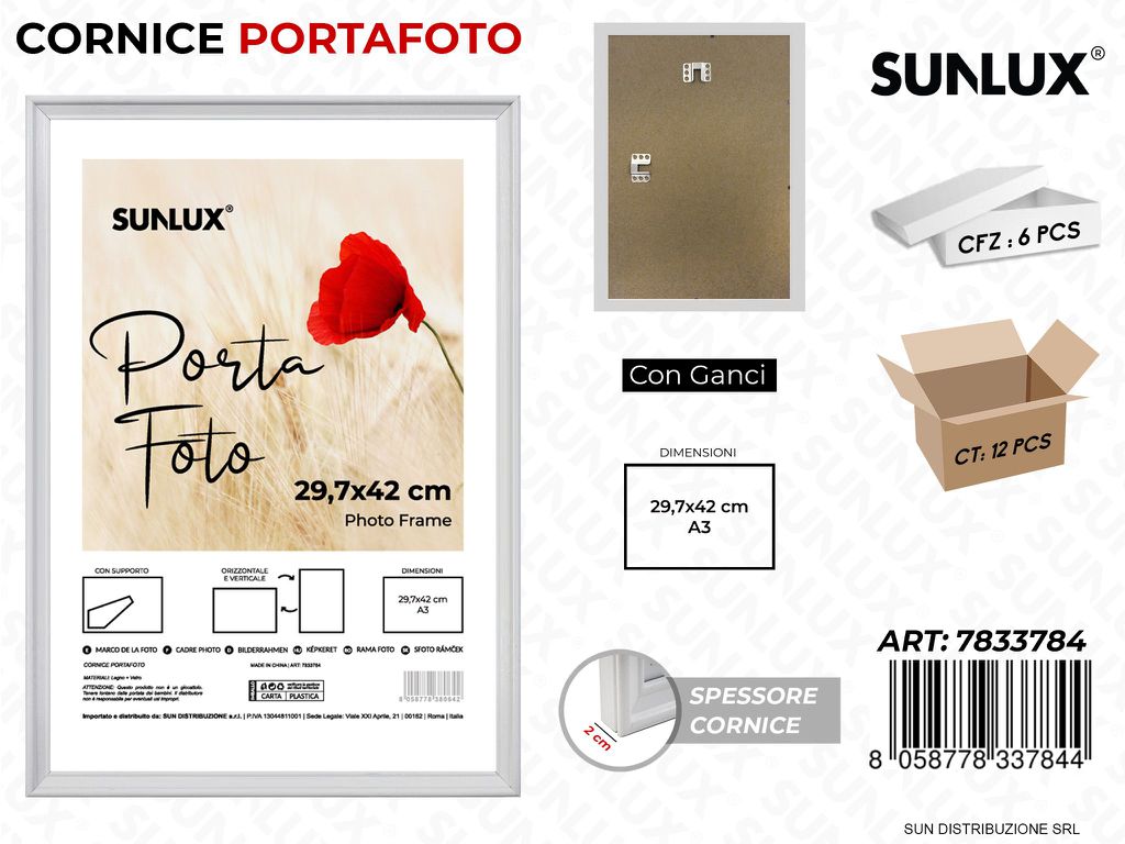 Cornice c/ Ganci 29.7*42CM A3