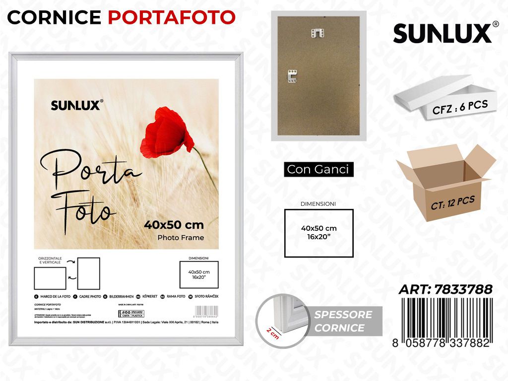 Cornice c/ Ganci 40*50CM 16*20