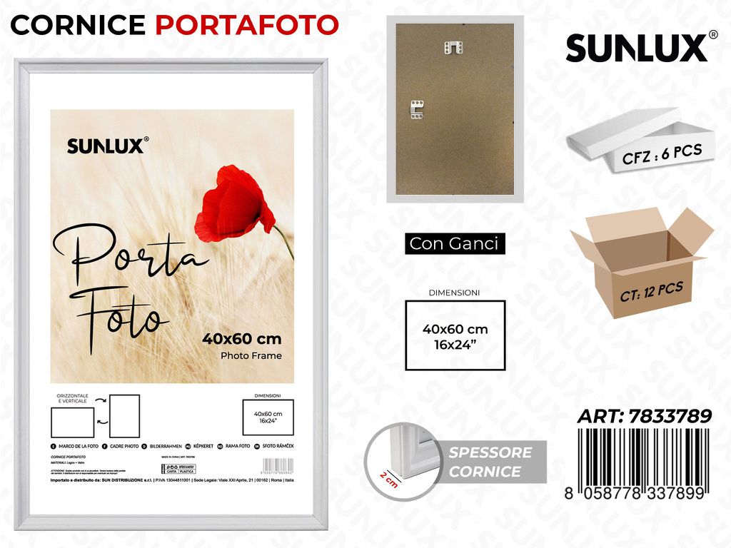 Cornice c/ Ganci 40*60CM 16*24