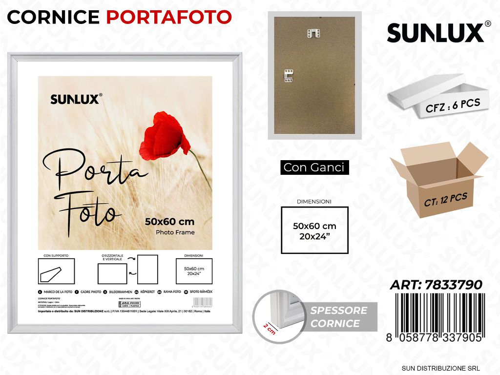 Cornice c/ Ganci 50*60CM 20*24