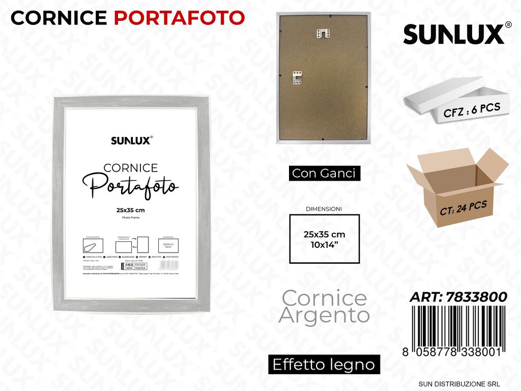 Cornice Arg. c/ Ganci 25*35CM 10*14