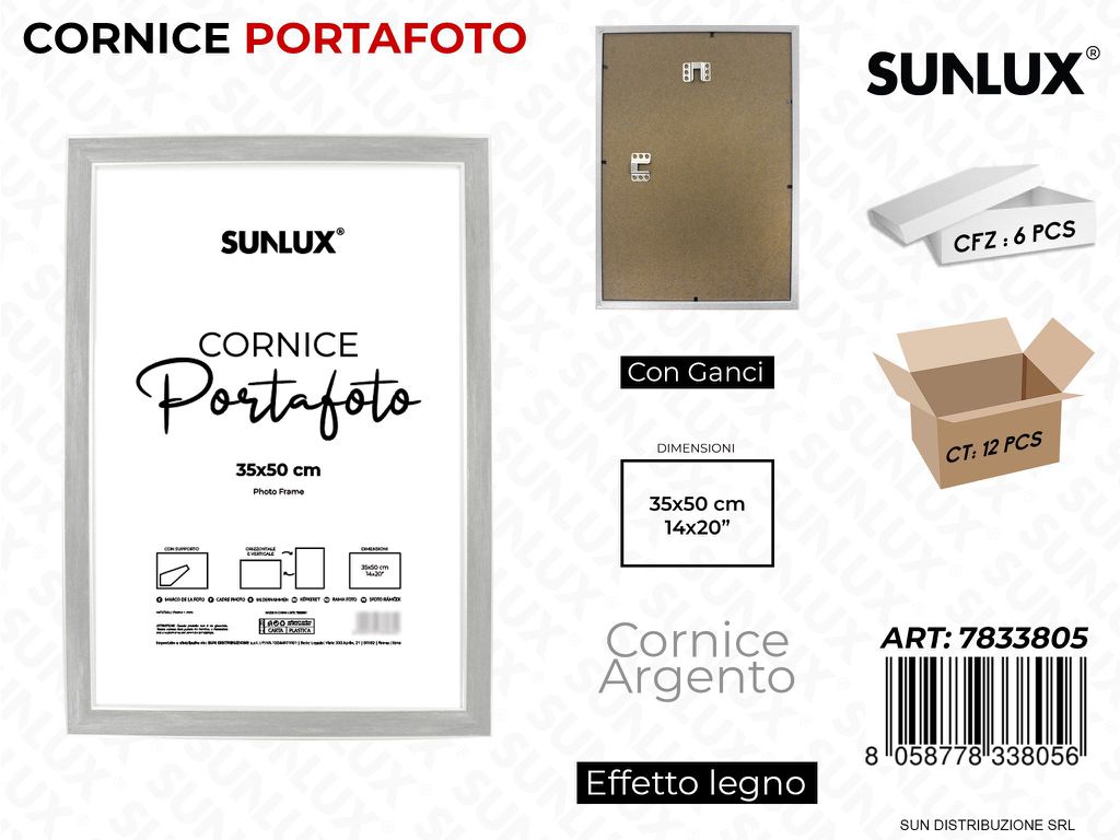 Cornice Arg. c/ Ganci 35*50CM 14*20