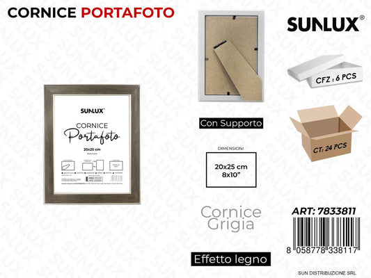 Cornice Grigio c/ Supp. 20*25CM 8*10