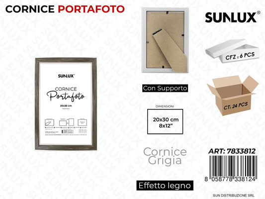 Cornice Grigio c/ Supp. 20*30CM 8*12