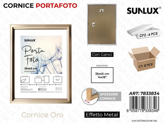 Cornice Oro c/ Ganci 35*45CM 14*18