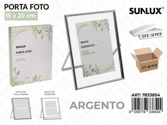 Sunlux Portafoto c/ Supp. Arg. 15*20CM