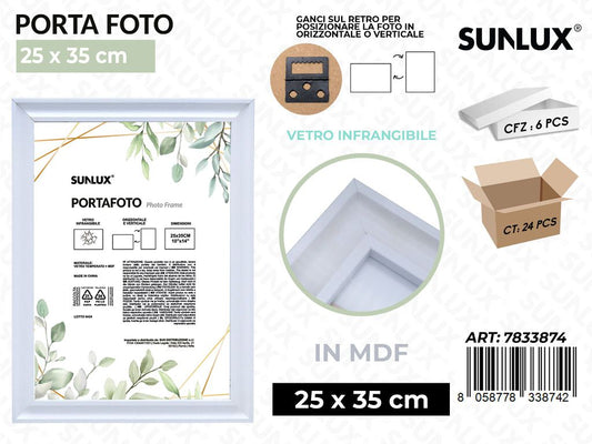 Sunlux Portafoto c/ Ganci Bia. Mdf 25*35CM