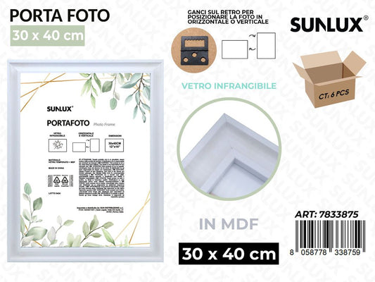 Sunlux Portafoto c/ Ganci Bia. Mdf 30*40CM