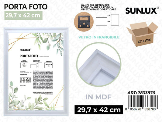 Sunlux Portafoto c/ Ganci Bia. Mdf 29.7*42CM