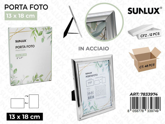 Sunlux Porta Foto Acciaio ARG.13*18CM