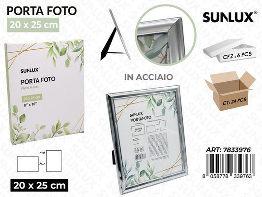 Sunlux Porta Foto Acciaio Arg. 20*25CM