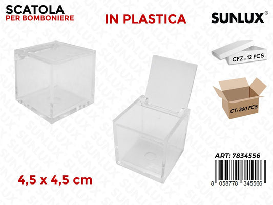 Sunlux Scatola Bomb. Plex 4.5*4.5*4.5*CM