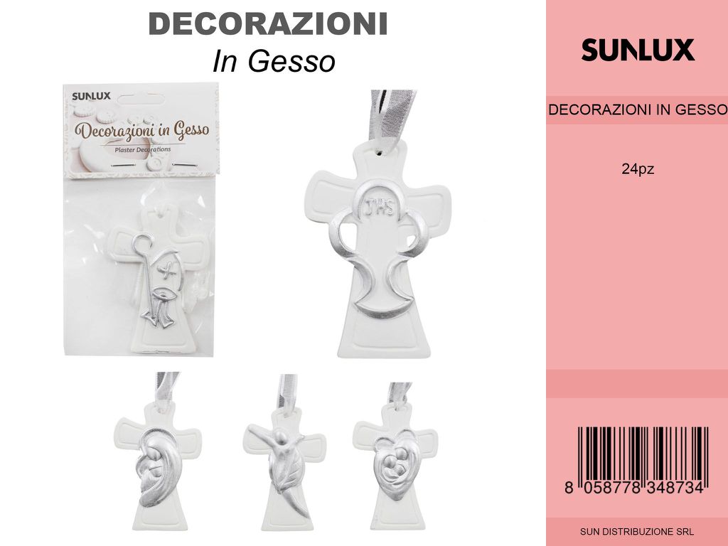 Decorazione in Gesso Ser.croce /Pz da 24CFZ