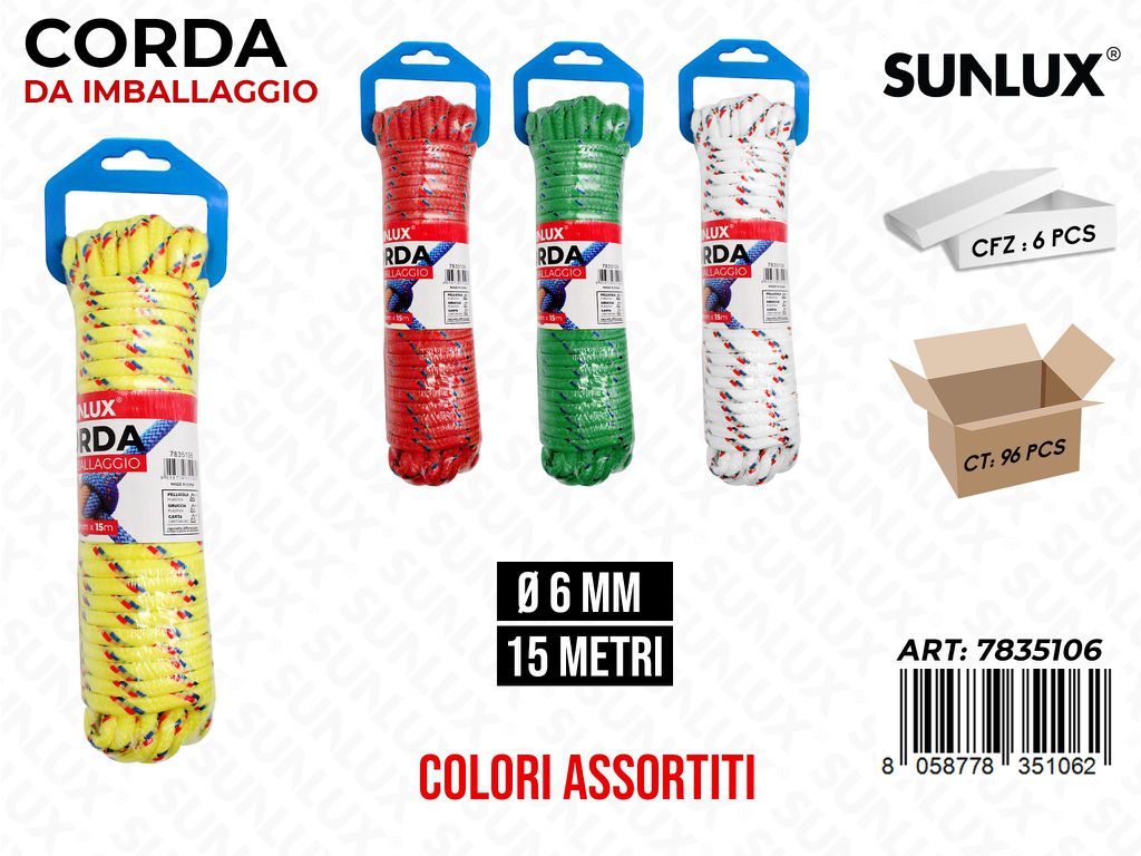 Corda Imballaggio in Nylon 6MM*15M/Pz da 6CFZ