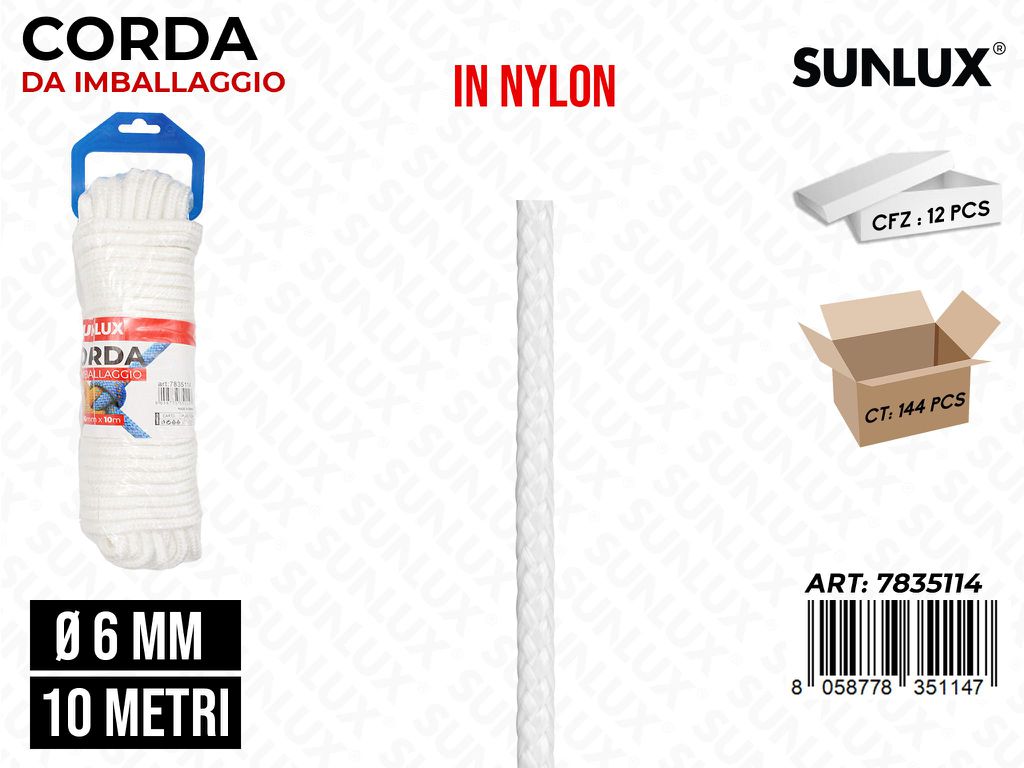Corda Imballaggio in Nylon 6MM*10MT