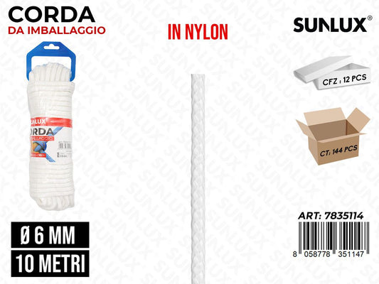 Corda Imballaggio in Nylon 6MM*10MT
