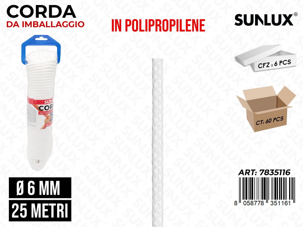 Corda Imballaggio in Nylon 6MM*25M
