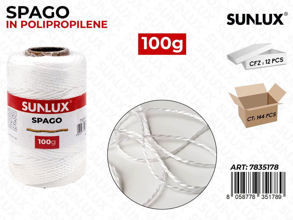 Spago in Pp Bianco 100GR