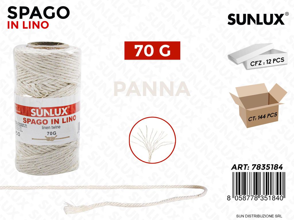 Spago in Lino Panna 70G