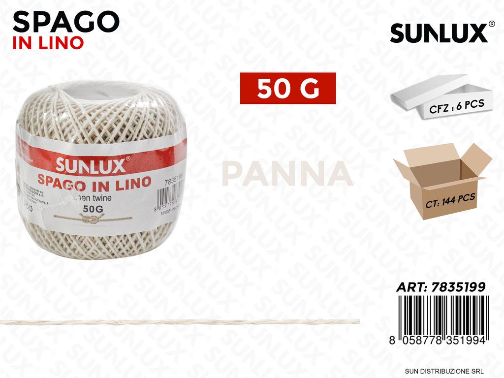 Spago in Lino Panna 50G