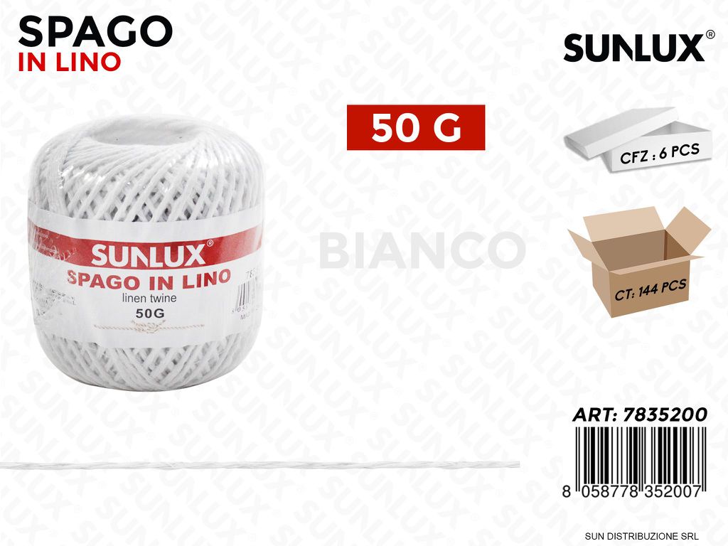 Spago in Lino Bianco 50G