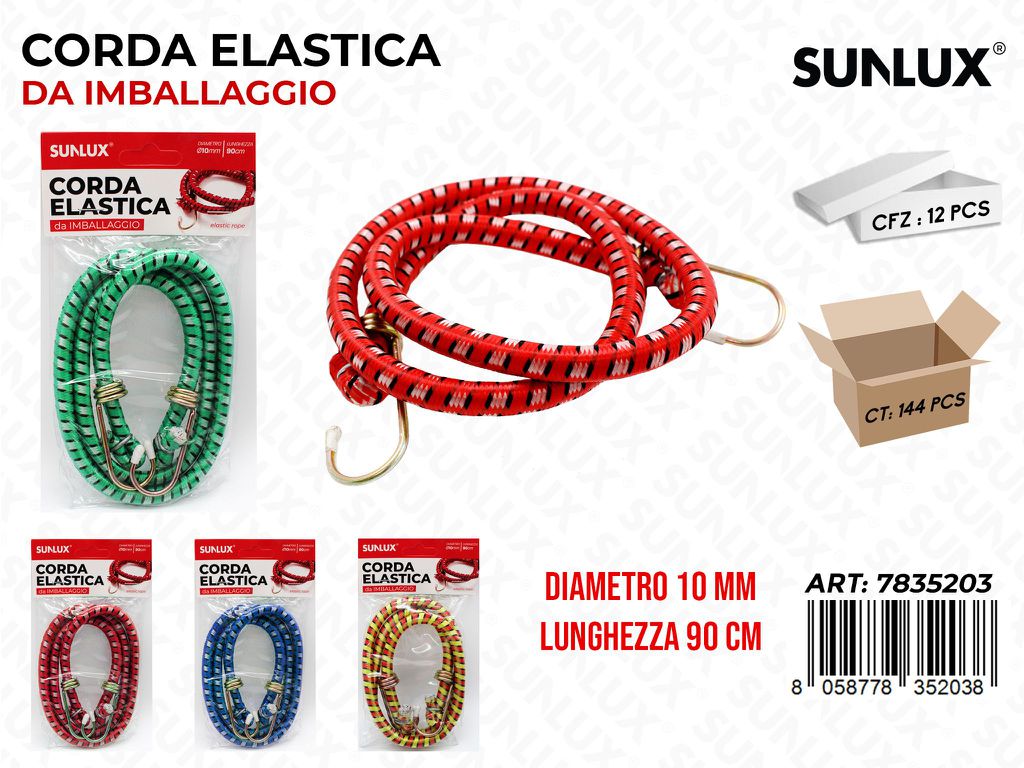 Corda Elastica Imballaggio 10MM*90CM